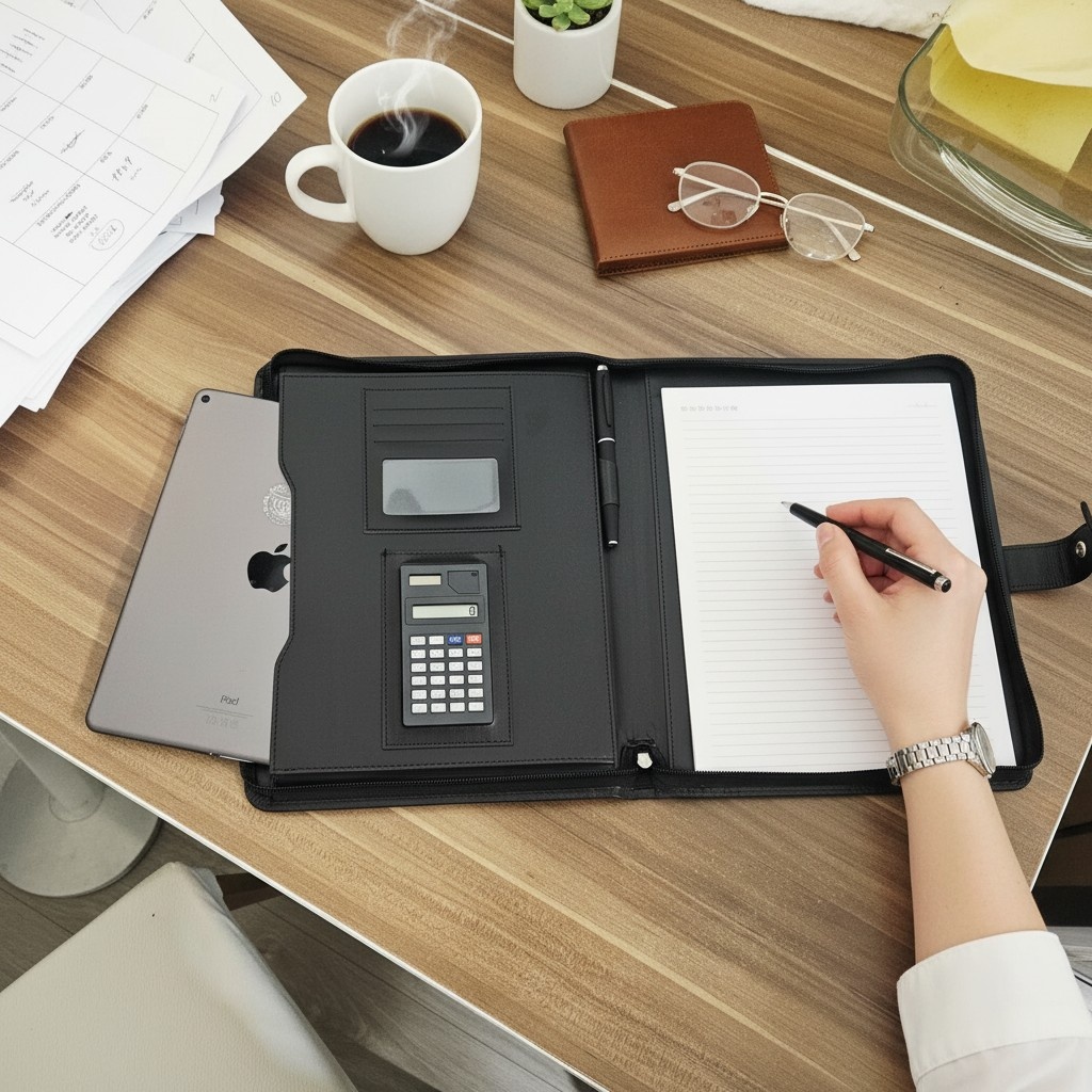 Rubicon Tablet Bölmeli Portofolio Sekreterlik - A4 Toplantı Dosyası
