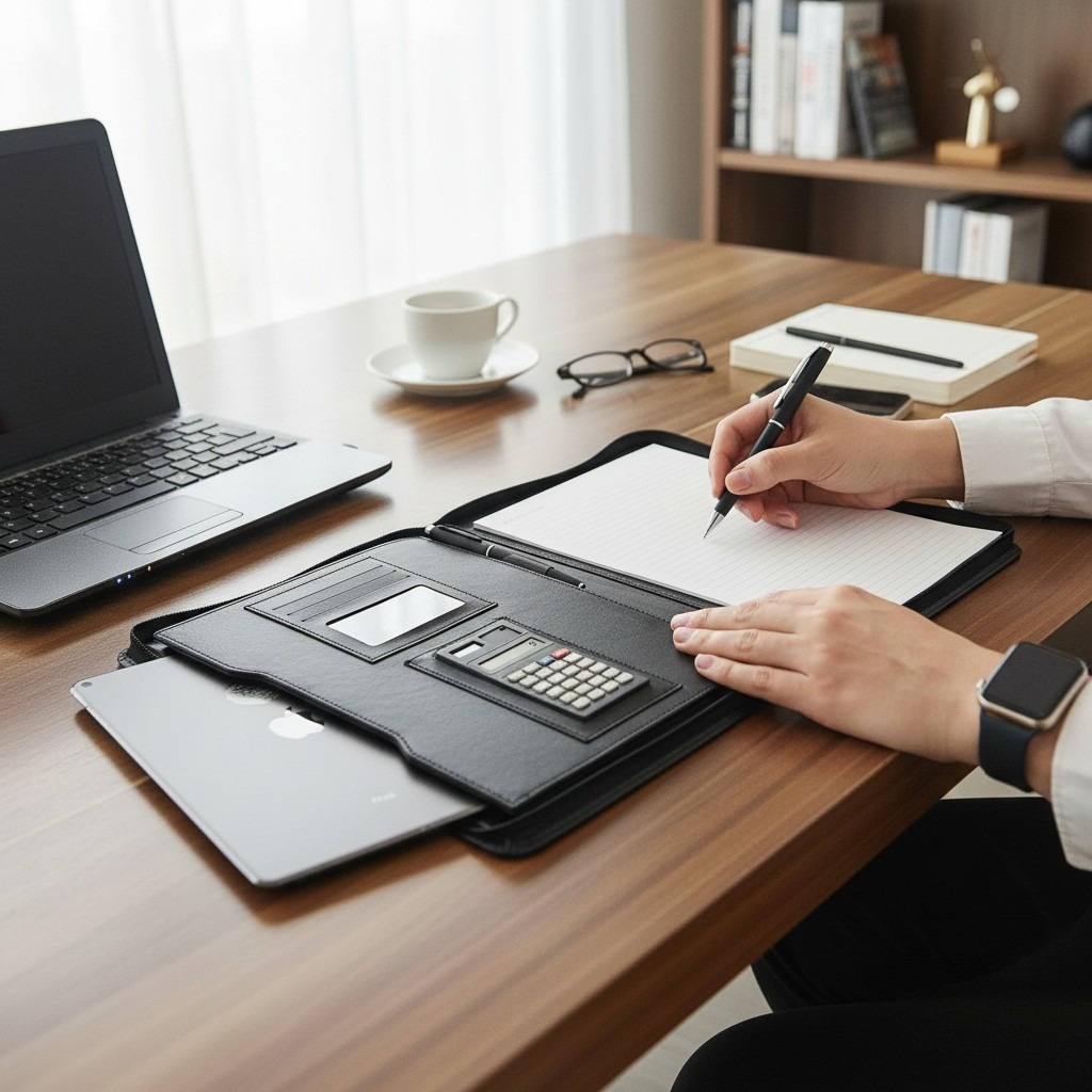 Rubicon Tablet Bölmeli Portofolio Sekreterlik - A4 Toplantı Dosyası