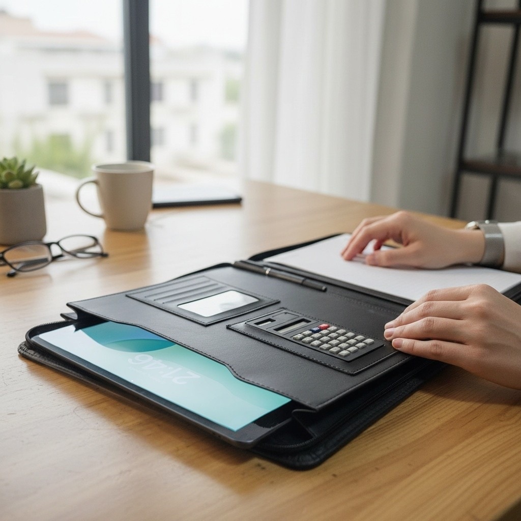 Rubicon Tablet Bölmeli Portofolio Sekreterlik - A4 Toplantı Dosyası