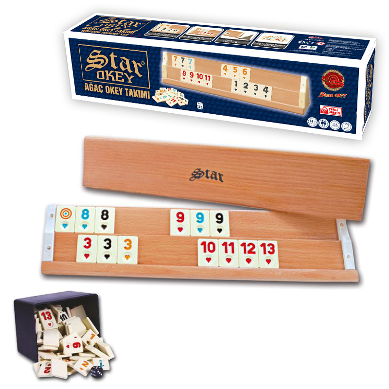 Star Ağaç Okey Takımı