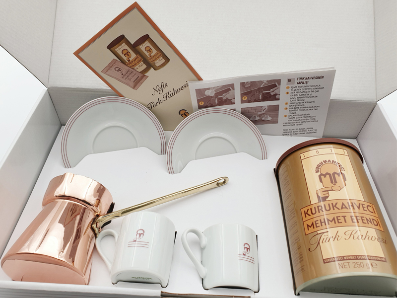 Mehmet Efendi Hediyelik Türk Kahvesi Fincan Cezve Seti