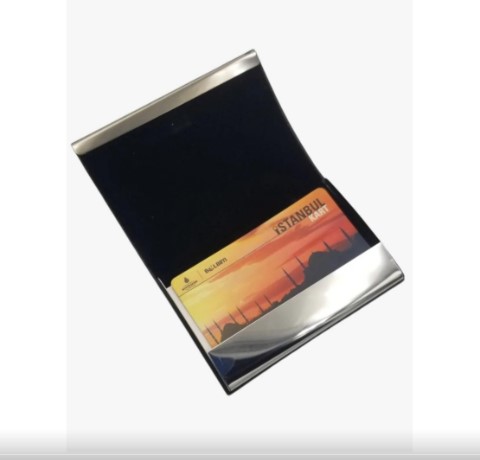 Metal Suni Deri Kartvizitlik