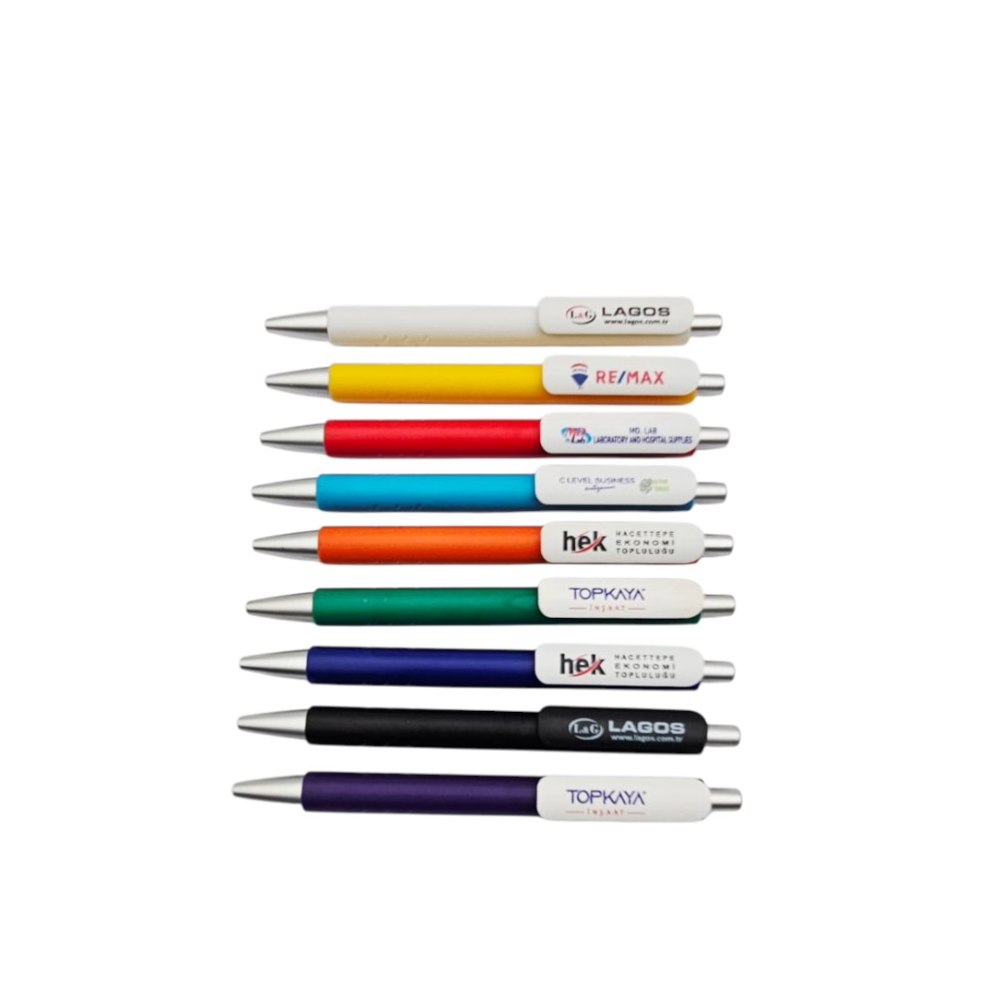Promosyon Tükenmez Kalem Renkli Gövde (Baskılı)