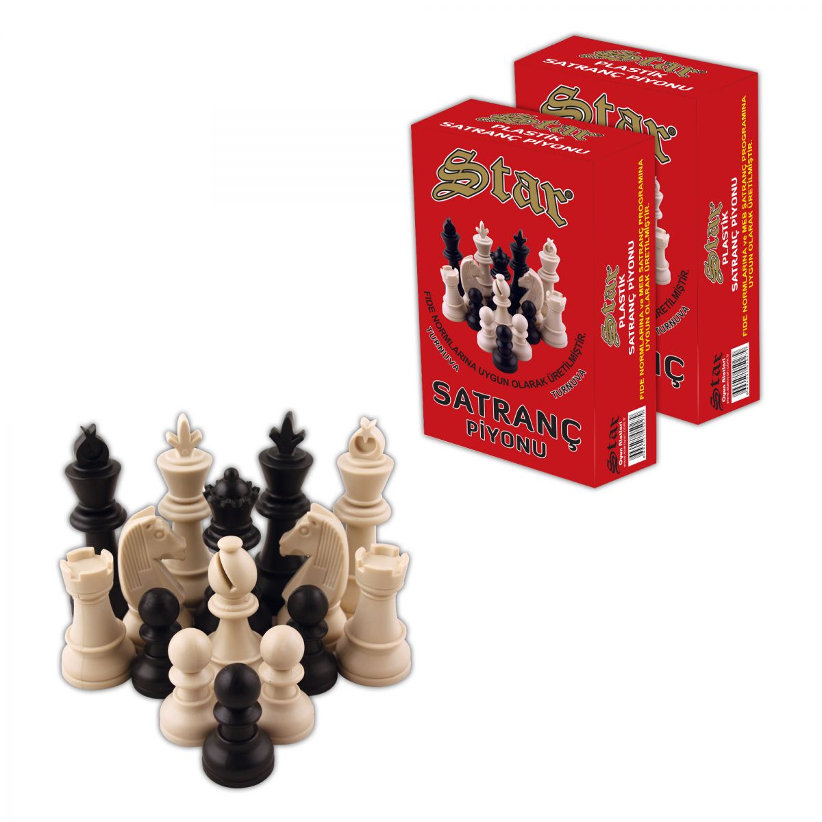 Star Satranç Piyonu Ahşap No:4