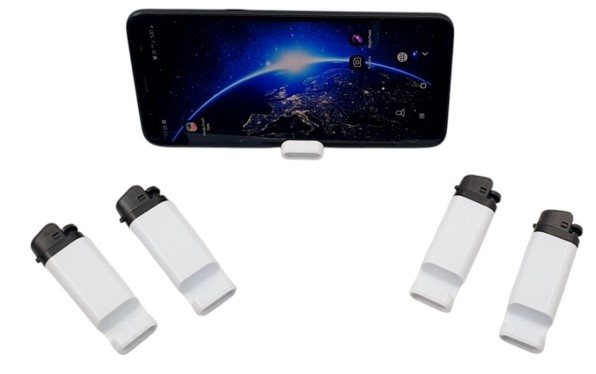 Telefon Tutucu Çakmak  Tek Taraf Baskı Dahil